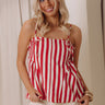 Sweet Serendipity Stripe Top in Red Image - 1