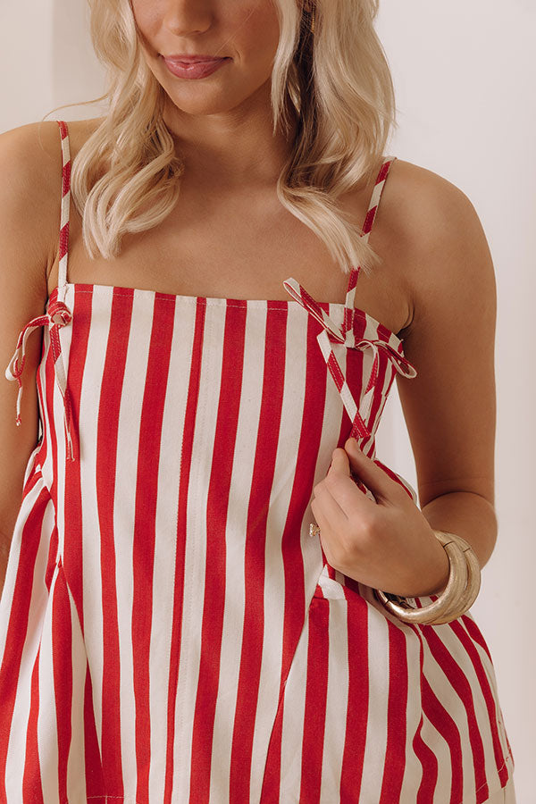 Sweet Serendipity Stripe Top in Red Image - 2