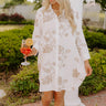 Bungalow Cutie Embroidered Button Down Mini Dress Image 1
