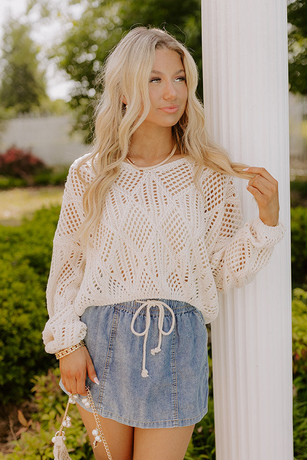 Feeling Breezy Knit Top Image 1