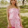Villa Charm Pleated Top In Pink Image 1