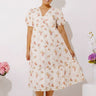 Field Of Grace Floral Midi Dress Curves Image - 1