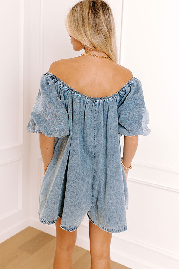 Easy Does It Denim Romper Image 4