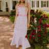 Wine Country Cutie Floral Midi Dress in Pink Image 1