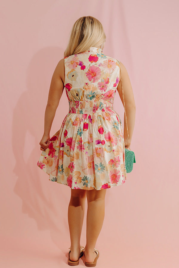 Sunkissed Reverie Floral Mini Dress Image - 3