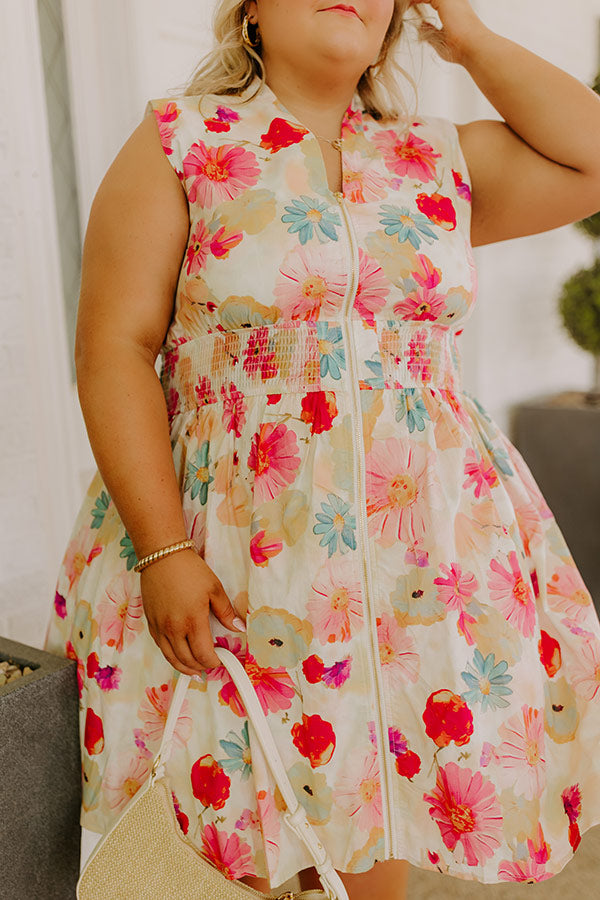 Sunkissed Reverie Floral Mini Dress Curves Image 2