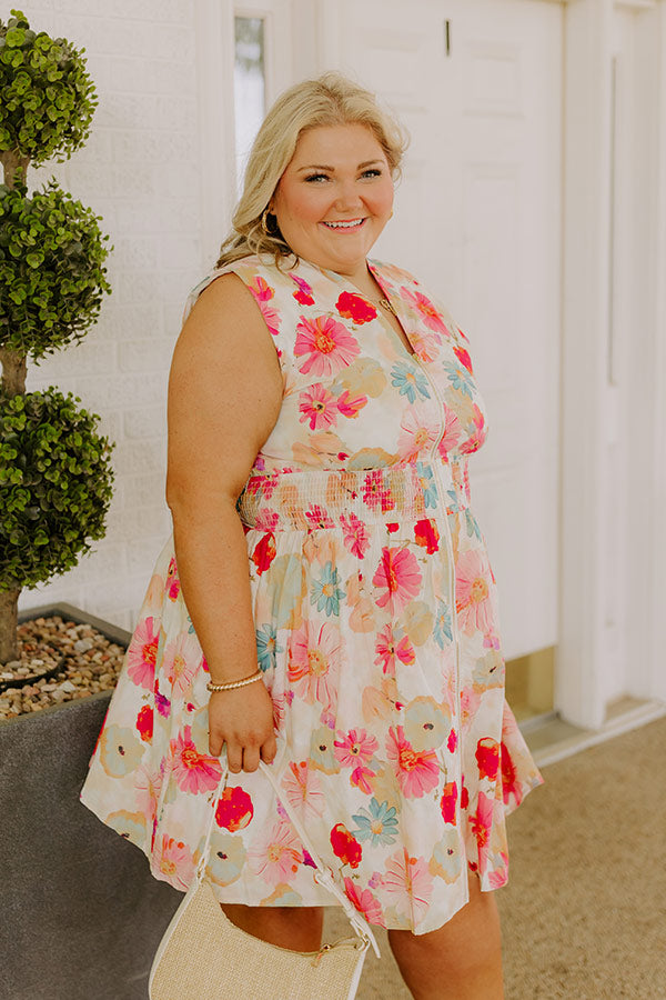 Sunkissed Reverie Floral Mini Dress Curves Image 5