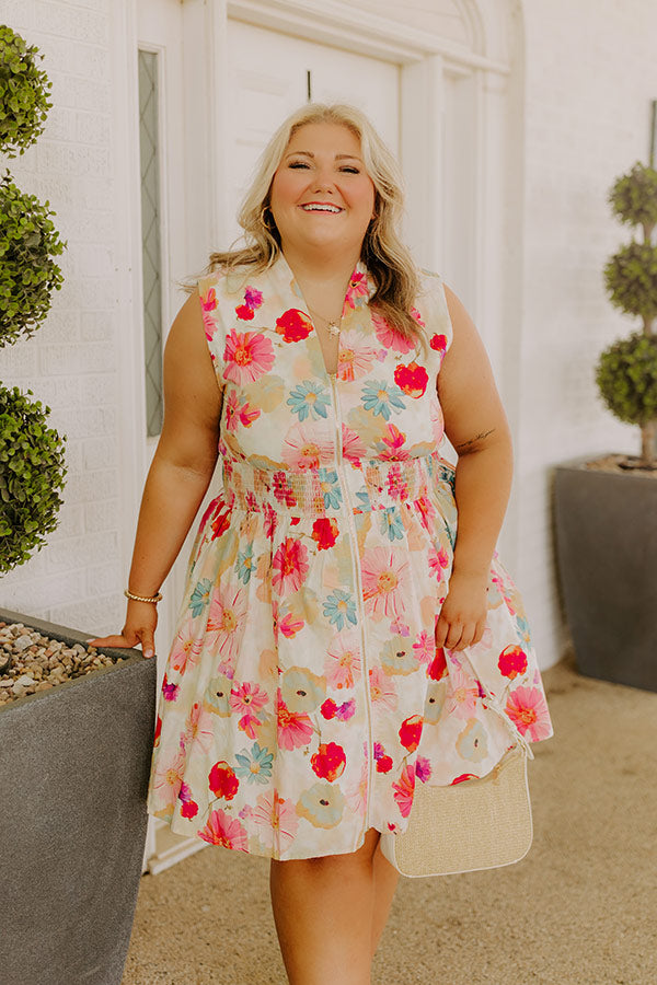 Sunkissed Reverie Floral Mini Dress Curves Image 1