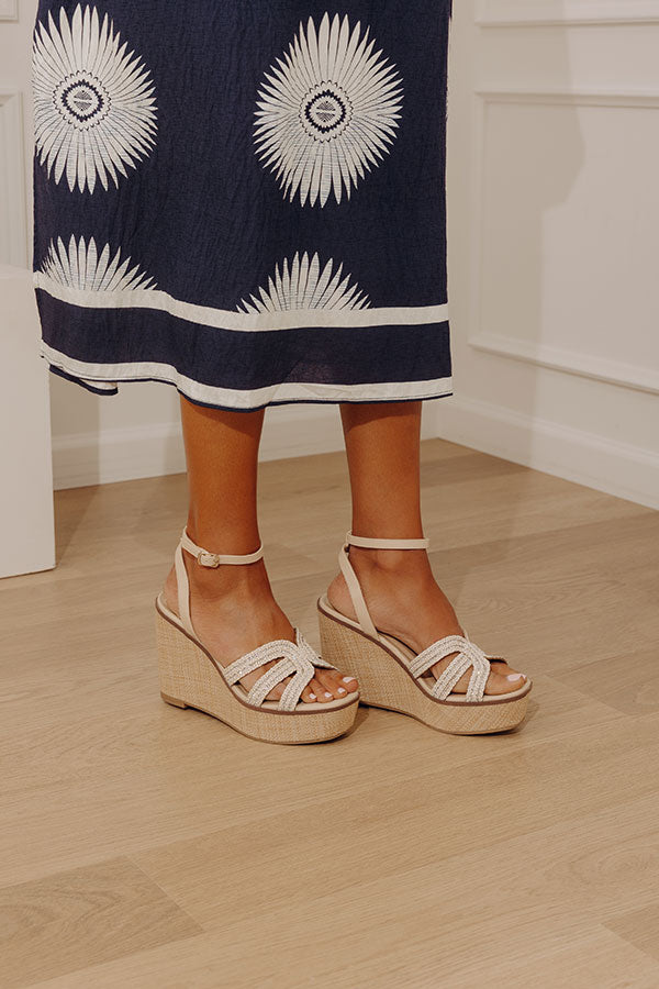 The Elizabeth Embellished Wedge