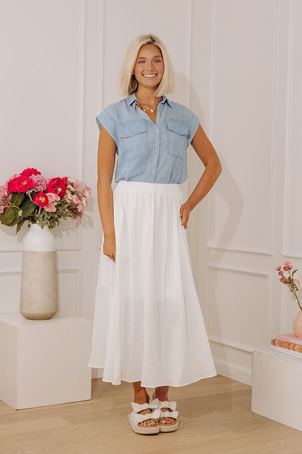 The Eleanor High Waist Midi Skirt