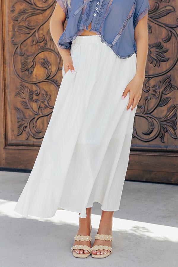 The Eleanor High Waist Midi Skirt