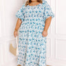 Vintage Garden Floral Maxi Dress Curves Image 1
