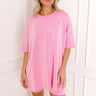 Sweet Serenity Oversized Tee in Pink Image 1