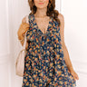 Garden Party Floral Denim Romper Image 1
