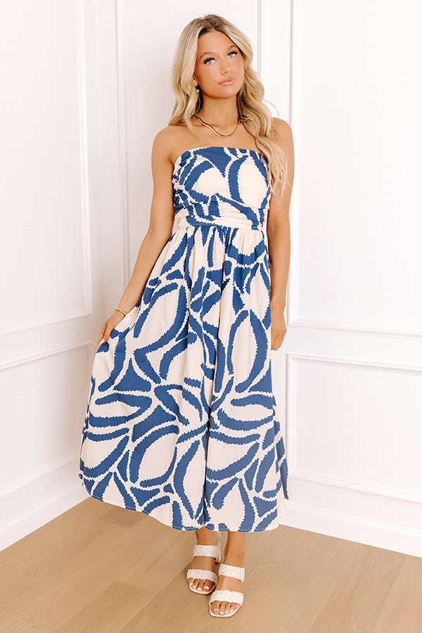 Yacht Party Midi Dress L / Royal-Blue Yacht Party Midi Dress L / Royal-Blue