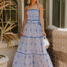 Riviera Romance Paisley Tiered Maxi Dress Image 1