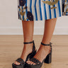 Moorea Raffia Woven Heel in Black Image - 1