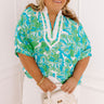 Watercolor Weekend Floral Top Curves Image 1