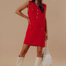Sweet Darling Knit Mini Dress in Red Image - 1