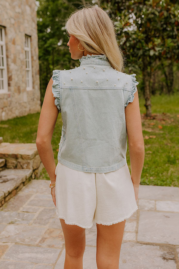 Chic Vibes Pearl Embellished Vest Image 5