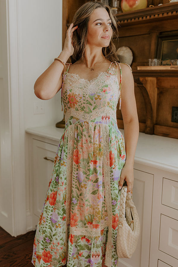 Whimsical Ways Floral Midi Dress Image 3