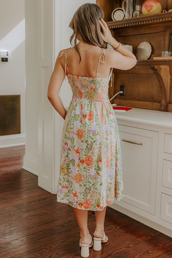 Whimsical Ways Floral Midi Dress Image 5