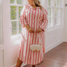Coastline Chic Stripe Midi Dress Curves Image 1