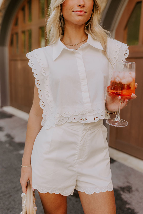 Sweet Lifestyle Embroidered Crop Top Image 1