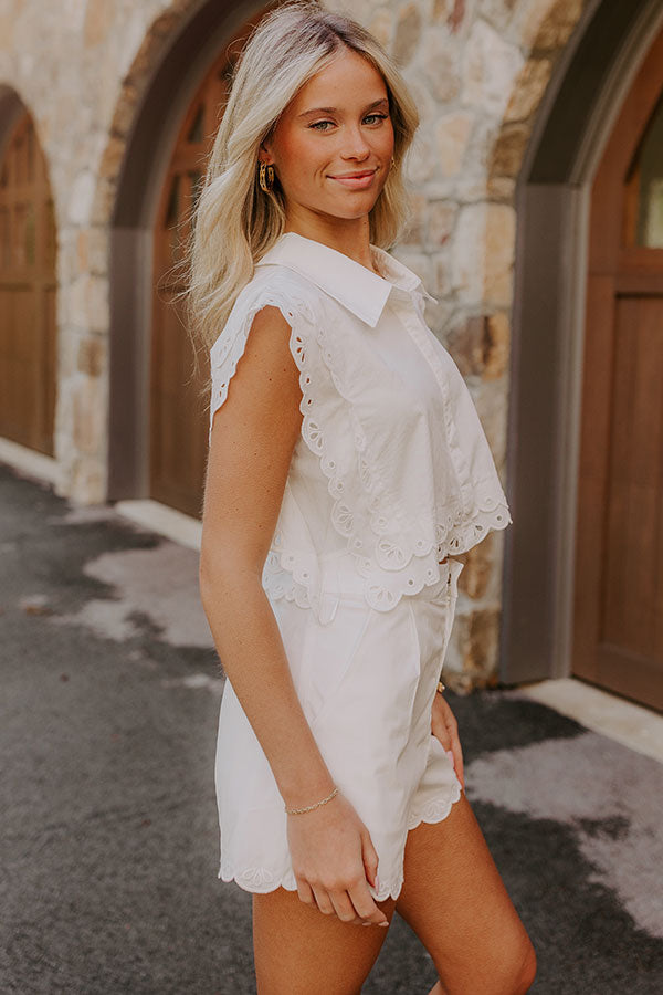 Sweet Lifestyle Embroidered Crop Top Image 4