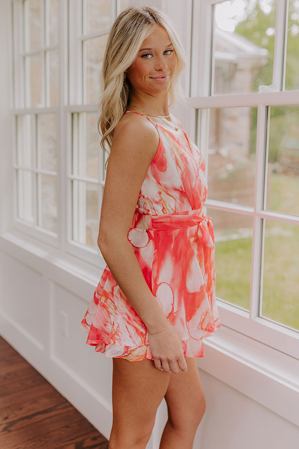 Cocktails Please Chiffon Romper Image - 4