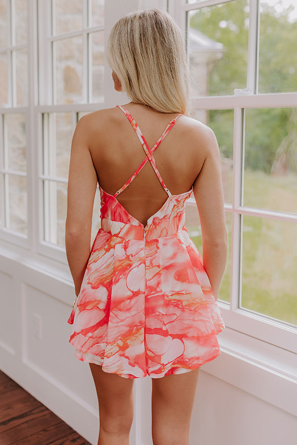 Cocktails Please Chiffon Romper Image - 5