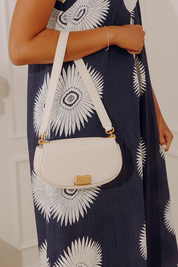 Simple Staple Faux Leather Purse in Ivory