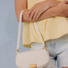 Simple Staple Faux Leather Purse in Ivory Image - 1