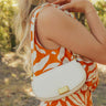 Simple Staple Faux Leather Purse in Ivory Image - 1