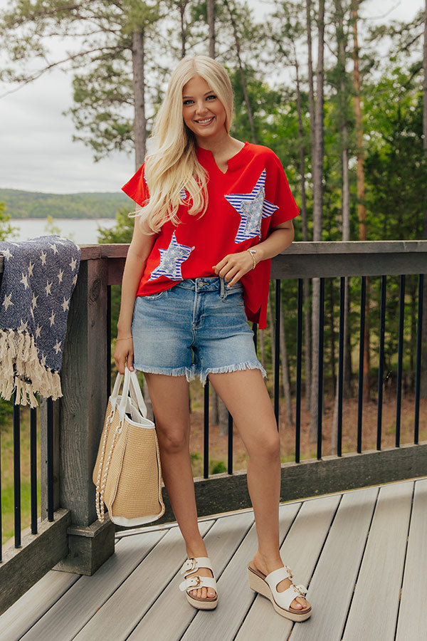 HIDDEN JEAN Bailey High Waist Frayed Shorts Image - 1