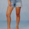 HIDDEN JEAN Bailey High Waist Frayed Shorts Image - 1