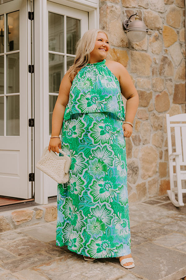 Lagoon Luxe Floral Maxi Dress Curves Image 1