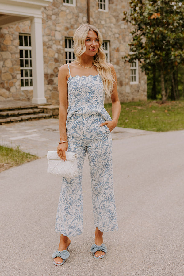 Chateau Charm Floral High Waist Pants Image 5