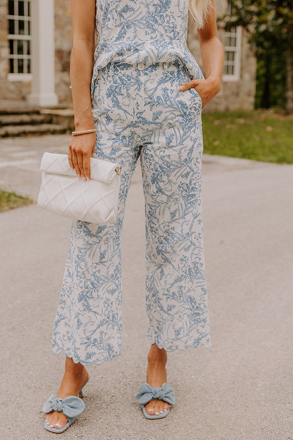 Chateau Charm Floral High Waist Pants Image 3