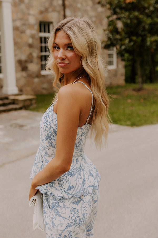 Chateau Charm Floral Peplum Top Image 5