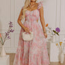 Romantic Notion Floral Cutout Maxi Dress Image - 1