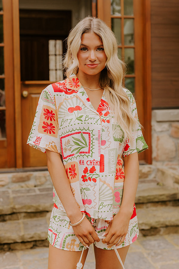 Ma Cherie Button Up Top Image 1