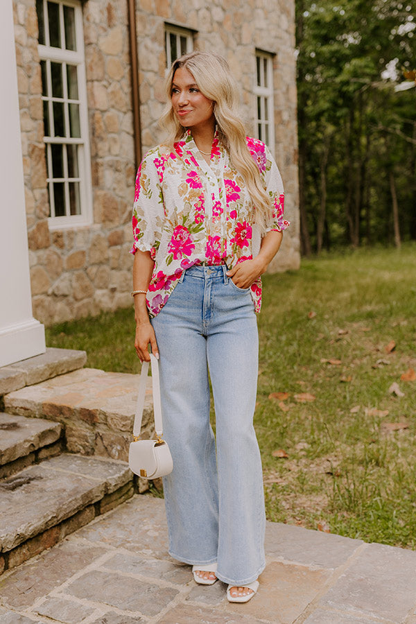 Garden Gorgeous Floral Top Image 2