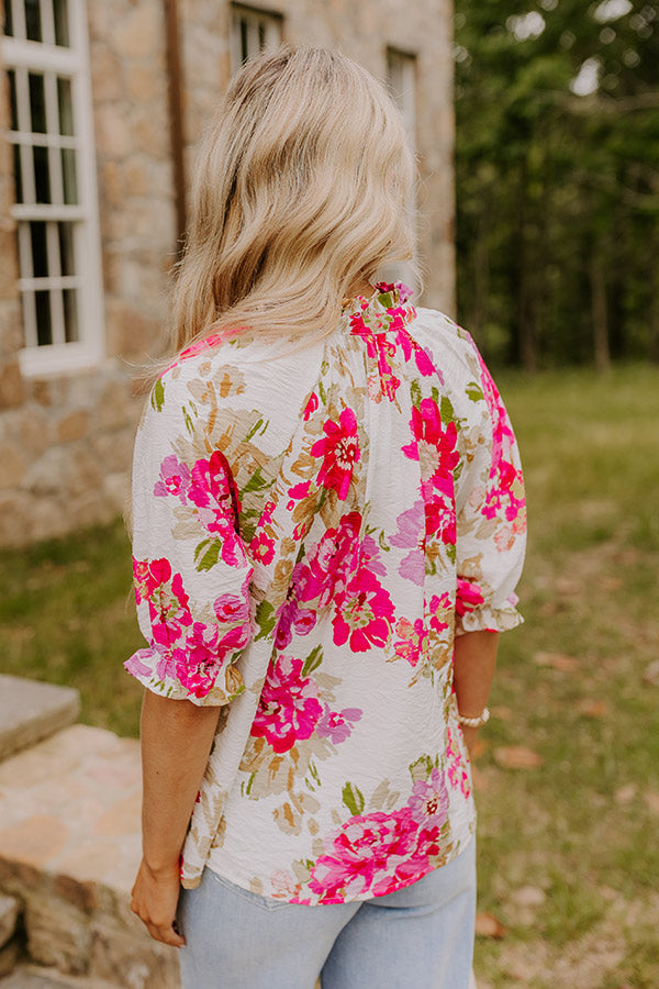 Garden Gorgeous Floral Top Image 5