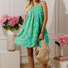 Beach Villa Floral Mini Dress Image - 1