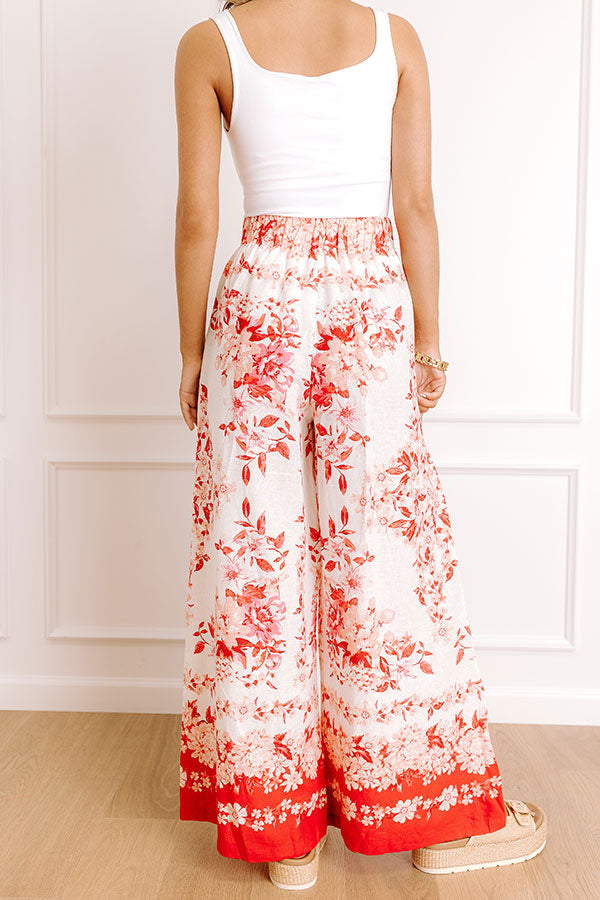 Villa Views High Waist Linen-Blend Pants Image 4