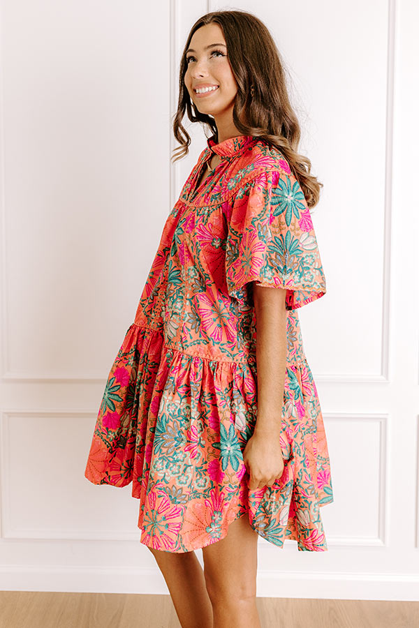 Sunset In Sevilla Floral Mini Dress Image 4