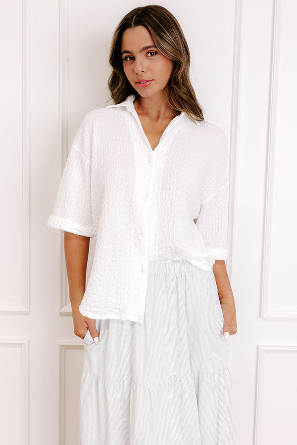 Sweet Coast Button Up Top Image 1