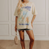 Portofino Italy Distressed Oversized Graphic Tee Image - 1