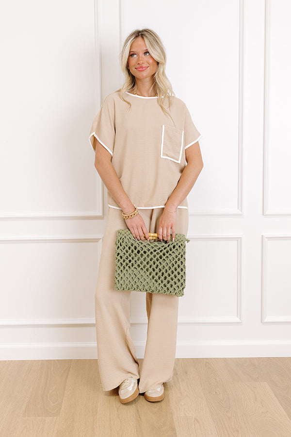 Upper East Ease Shift Top In Iced Latte Image 2